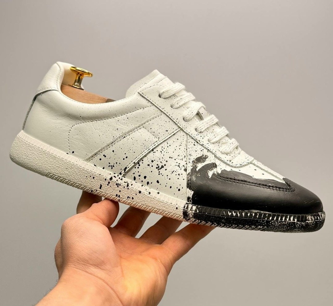 кроссовки maison margiela replica paint splatter sneakers белый,кроссовки maison margiela replica paint splatter,maison margiela replica sneaker low top paint splatter,кроссовки maison margiela painte