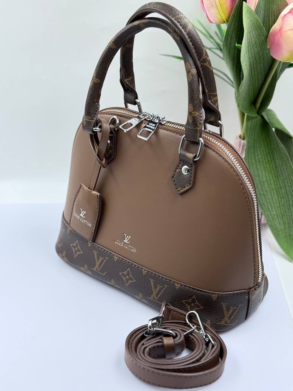 сумка луи виттон,брендовые сумки,модная сумка,женская сумка louis vuitton alma bb коричневая,louis vuitton alma bb