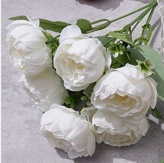 пионы белые искусственные,белые пионы,пионы искусственные,цветы искусственные пион,искусственный букет пион
