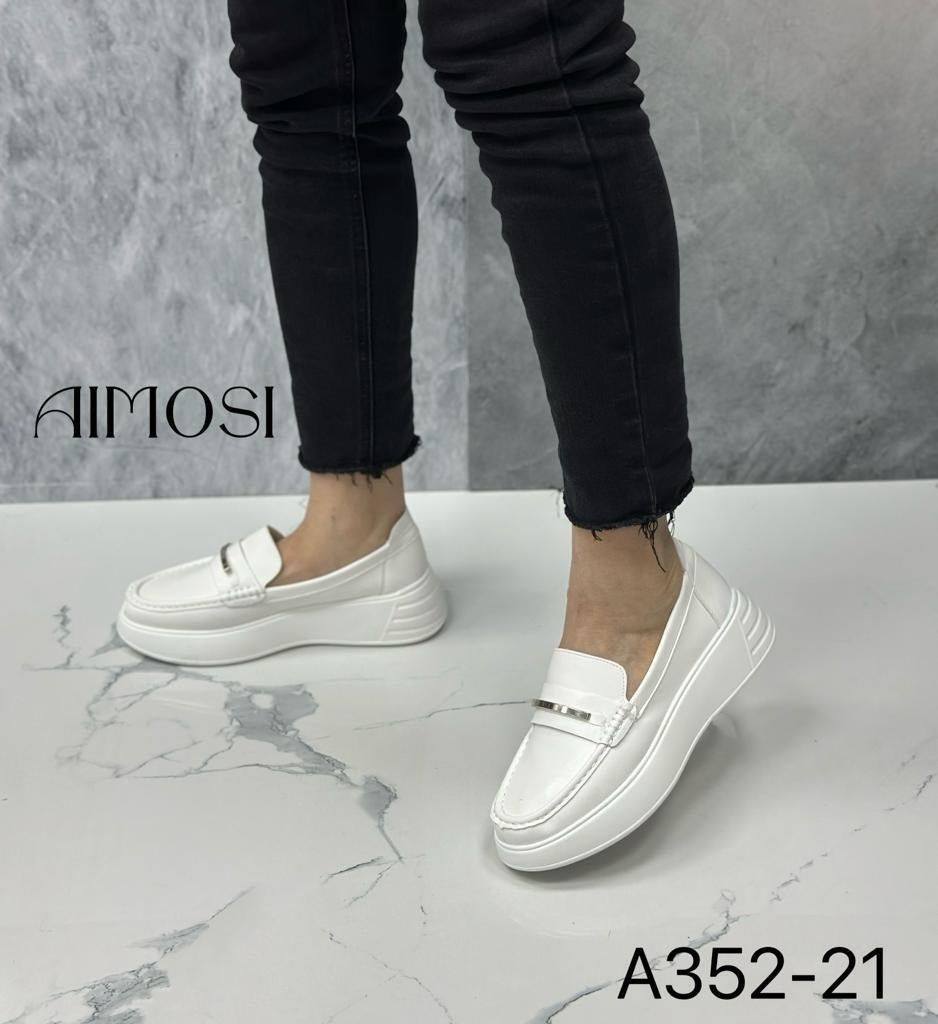 женские лоферы,лоферы aimosi,женские мокасины,лоферы белые,слипоны женские
