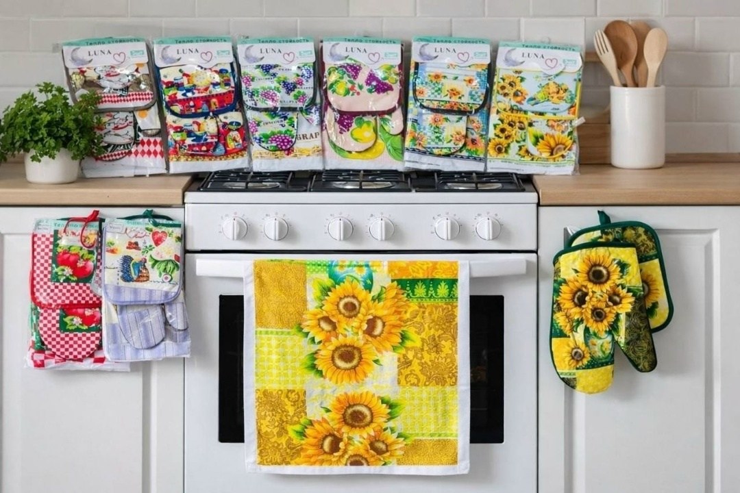 прихватка набор,прихватка рукавичка для кухни,набор кухонных прихваток,набор для кухни,набор для кухни подарочный