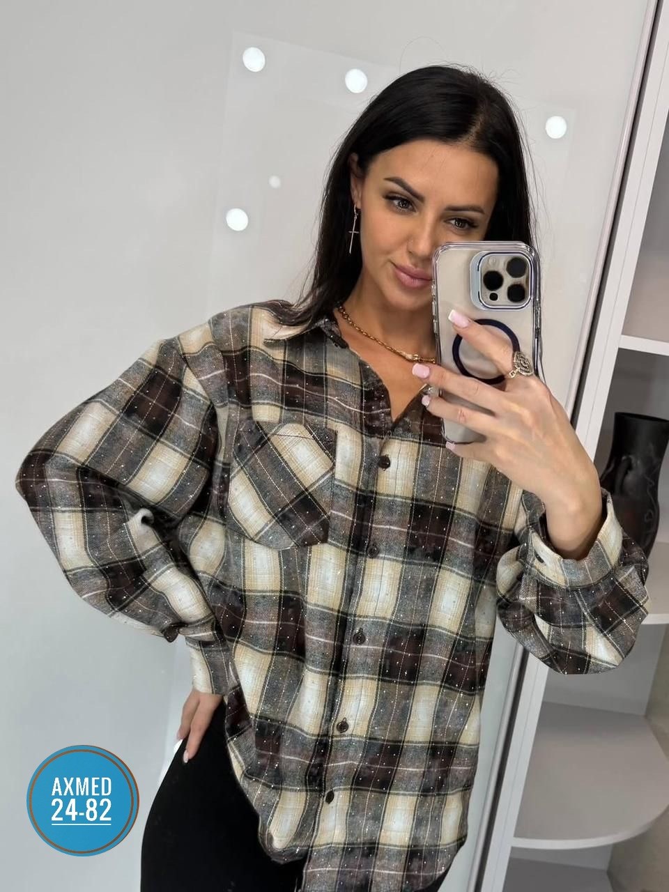 рубашка в клетку женская,женская рубашка,женская рубашка в клетку оверсайз,рубашка в клетку повседневная,рубашка в клетку