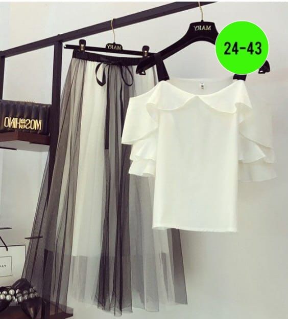 костюм блуза с юбкой,блузка с оборками,блузка стильная,костюм блузка и юбка,шифоновая блузка