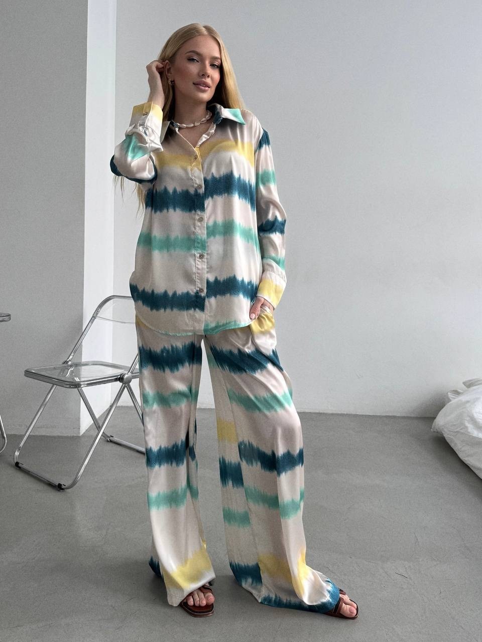 костюм в пижамном стиле,пижамные костюмы,женский костюм в пижамном стиле,костюм с принтом,пижама костюм