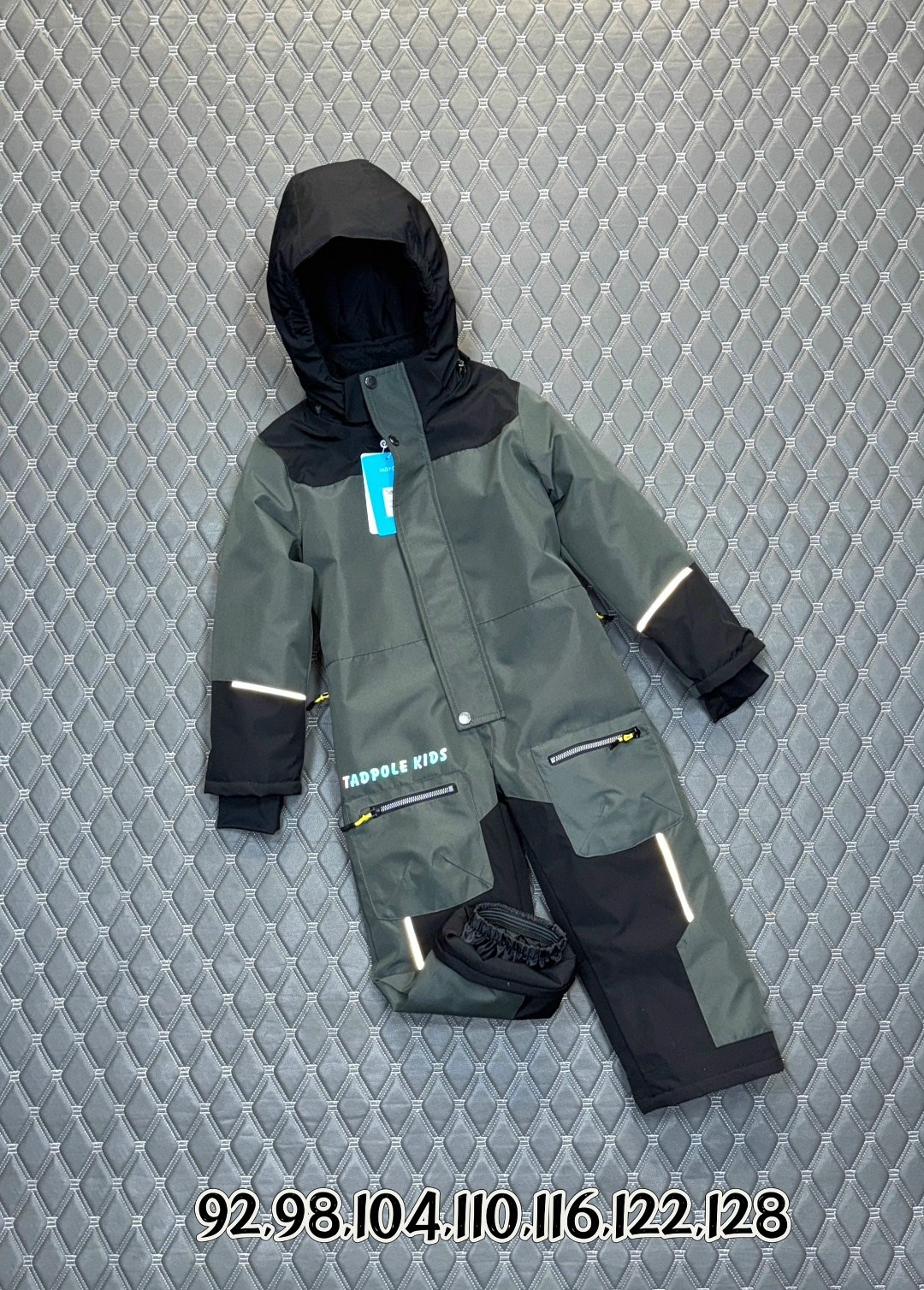 комбинезон детский nikastyle 8з6524 туман/асфальт,демисезонный комбинезон для мальчика 116-122,комбинезон для мальчика,комбинезон утепленный для мальчика,демисезонный комбинезон