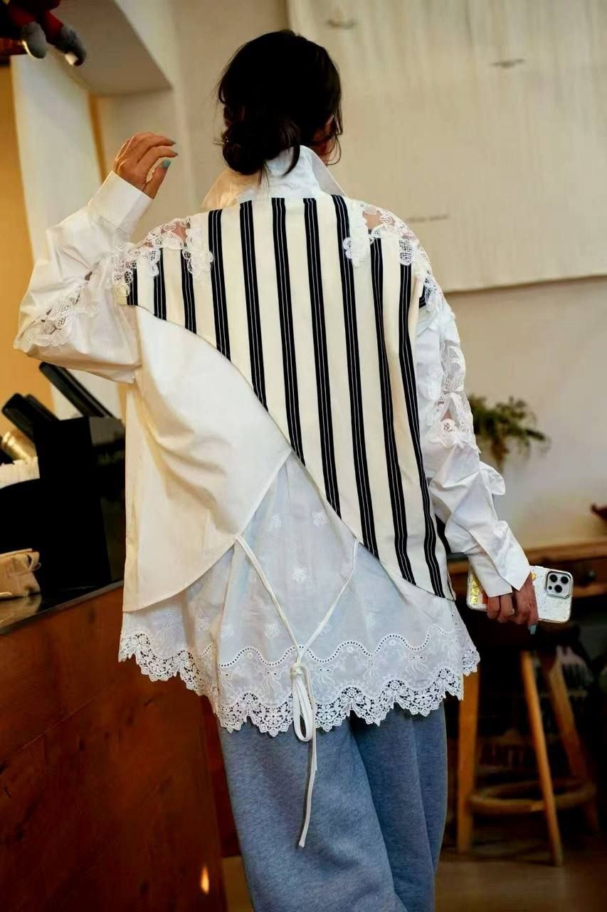 женская рубашка,рубашка модная,модная блузка,блузка белая рубашка,кружевная блузка