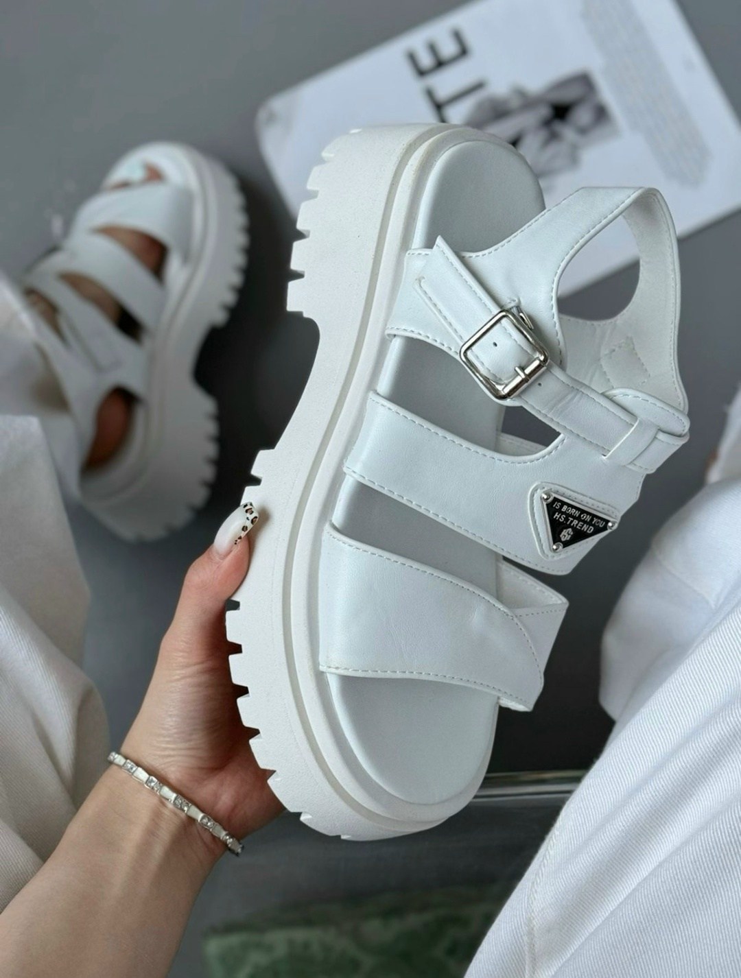 босоножки летние,босоножки эко,босоножки prada,босоножки на платформе,сандалии белые