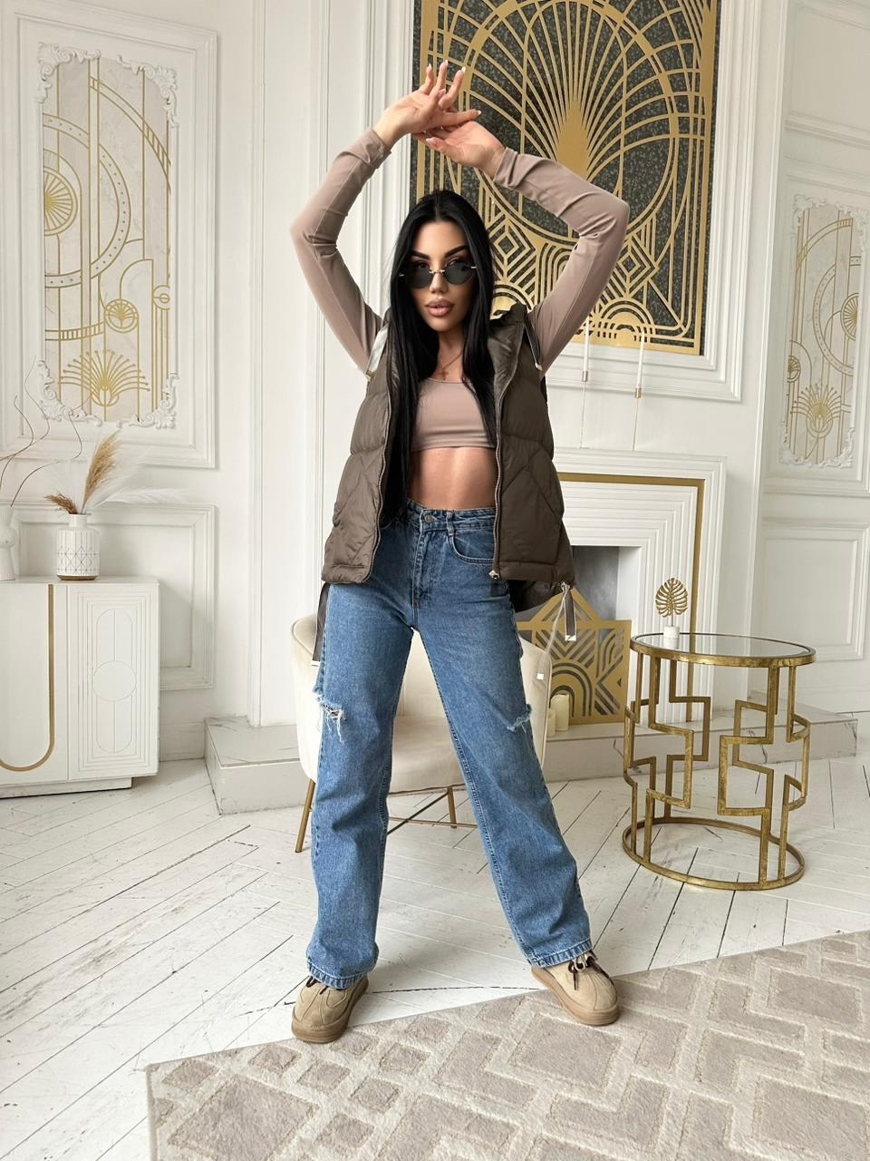 жилетка женская,жилет утепленная,жилет утепленный безрукавка с капюшоном firead,жилет женский,жилет женский утепленный