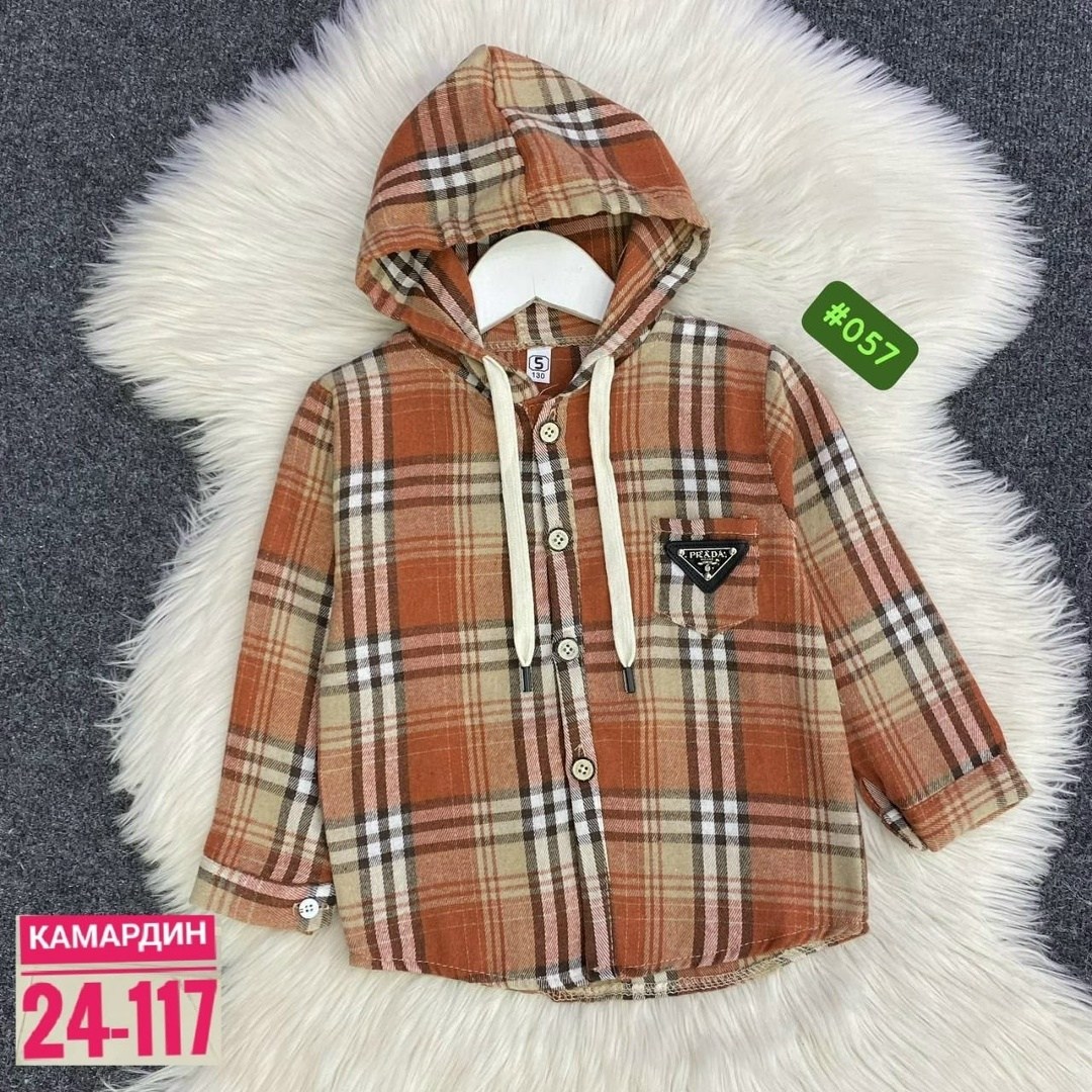 рубашка с капюшоном,рубашка в клетку с капюшоном,детская рубашка,рубашка теплая,рубашка для мальчика в клетку с капюшоном