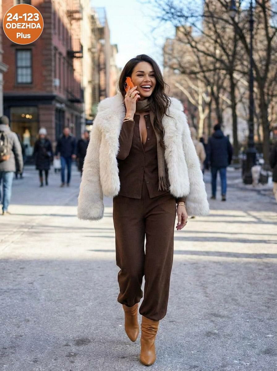 костюм вязаный трикотажный с брюками lychée room,костюм женский,костюм женский трикотажный,костюм трикотажный,трикотажный брючный костюм