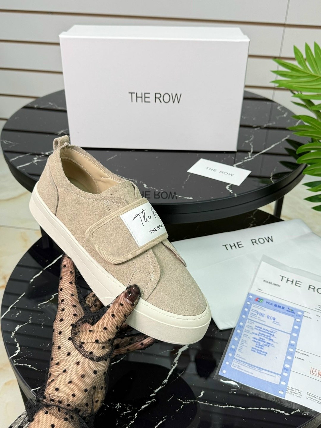 ,слипоны из натуральной замши the row, женская,слипоны женские,обуви