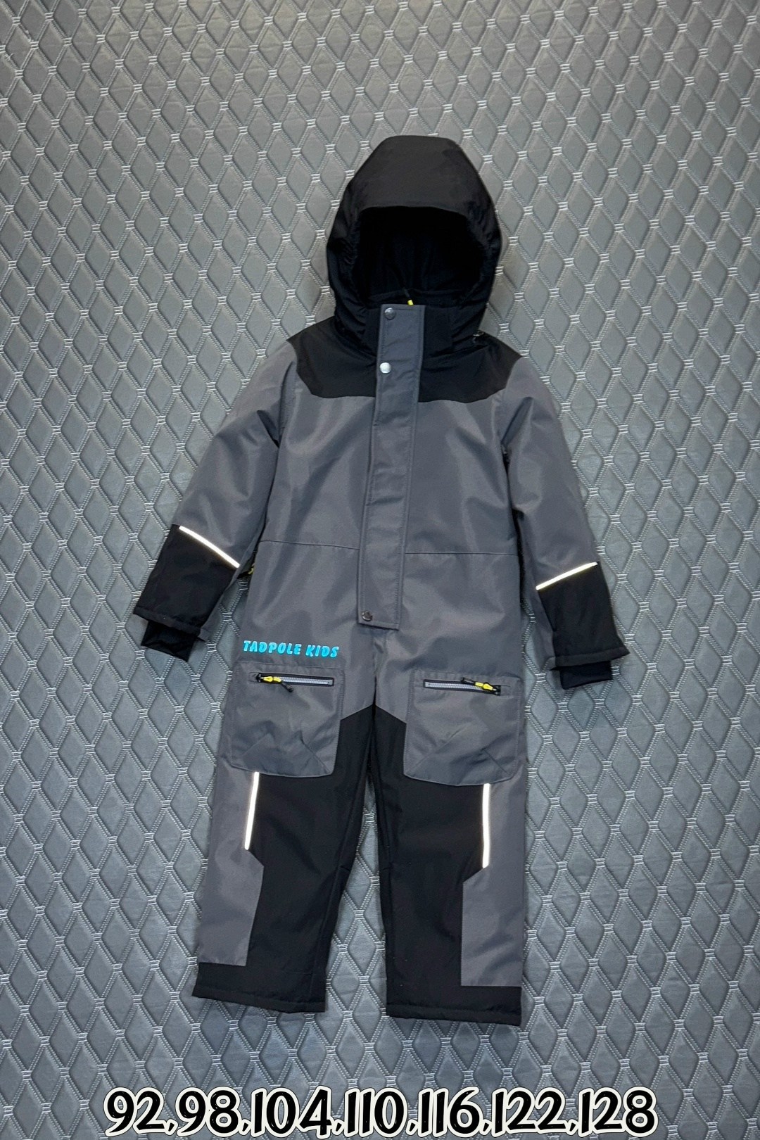 комбинезон детский nikastyle 8з6524 туман/асфальт,демисезонный комбинезон для мальчика 116-122,комбинезон для мальчика,комбинезон утепленный для мальчика,демисезонный комбинезон