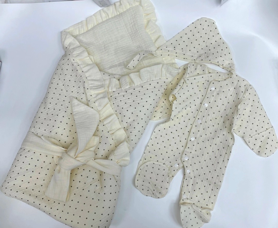 комплект на выписку,комплект на выписку для новорожденного,комплект на выписку для новорожденного муслиновый,набор на выписку,летний комплект на выписку