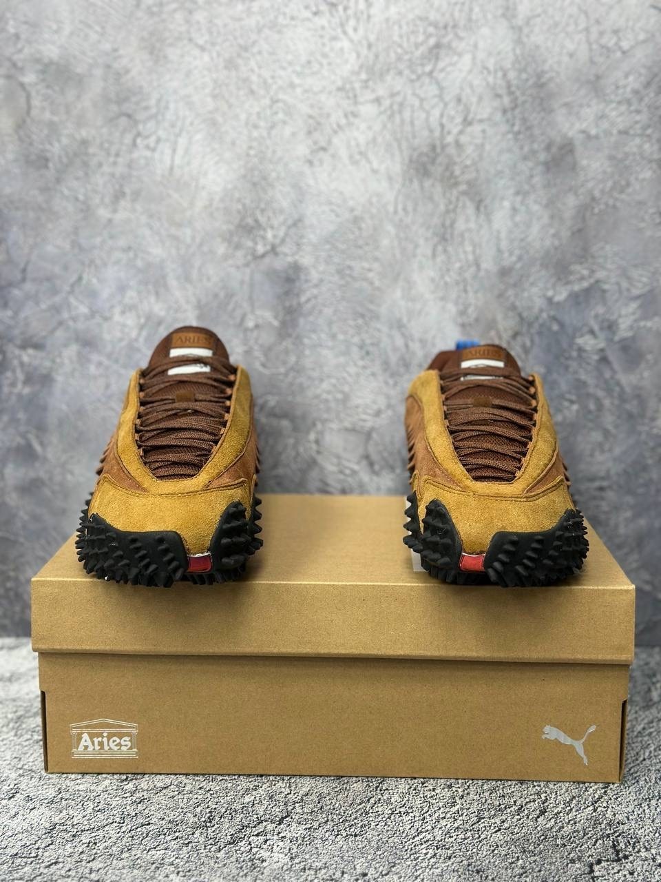 кроссовки puma,,puma мужские кроссовки,мужские кроссовки puma aries x mostro из красного дерева и тика коричневые,кроссовки puma x