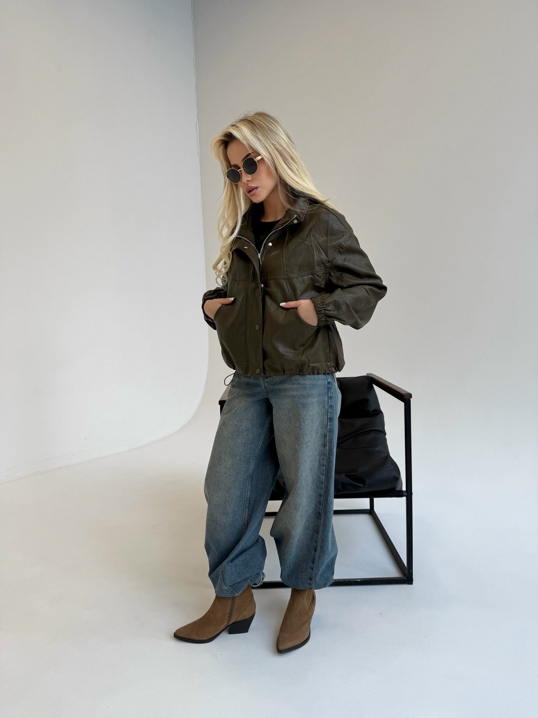 кожаная куртка,косуха кожаная куртка экокожа оверсайз,женская кожаная куртка,куртка бомбер из экокожи emberens,куртка женская