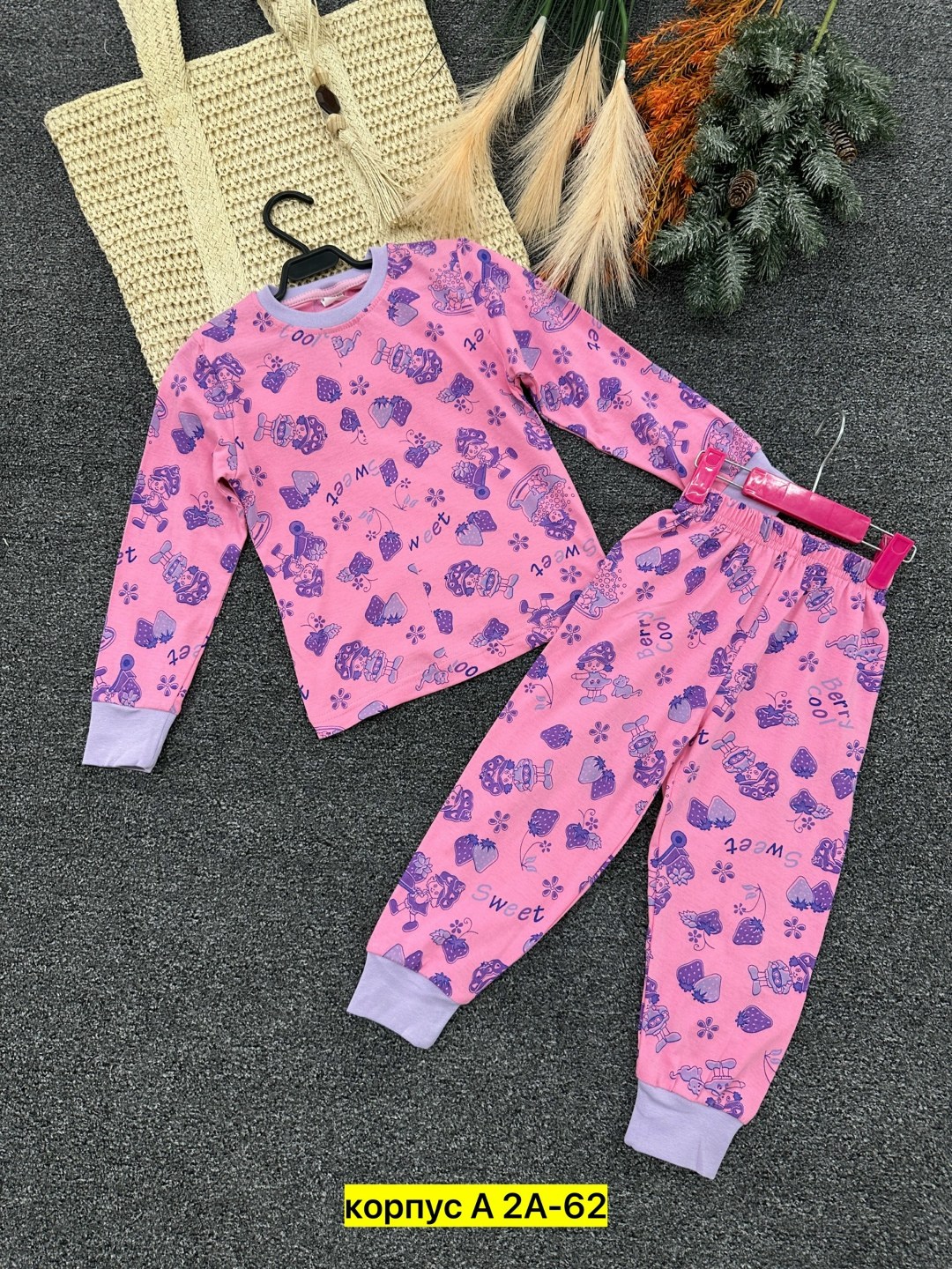 пижама для девочек,пижама детская,пижама теплая,детская розовая пижама,пижама детская с лол