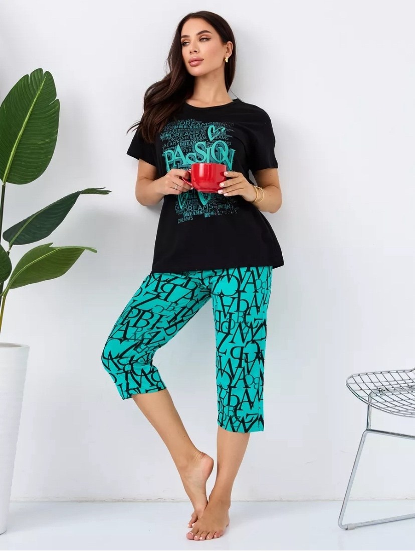 женская пижама с бриджами,женская домашняя пижама,пижама с бриджами домашний костюм,пижама с бриджами,пижама женская