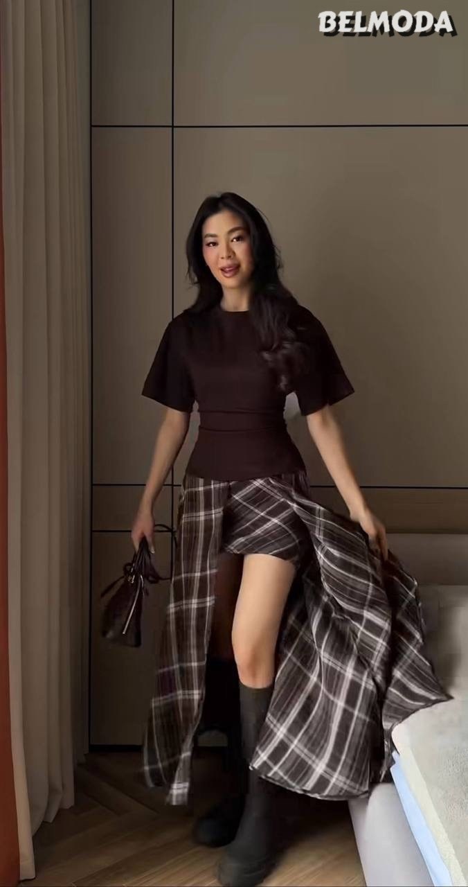 юбка повседневная,корейская мода,юбка,длинная юбка,одежда стили