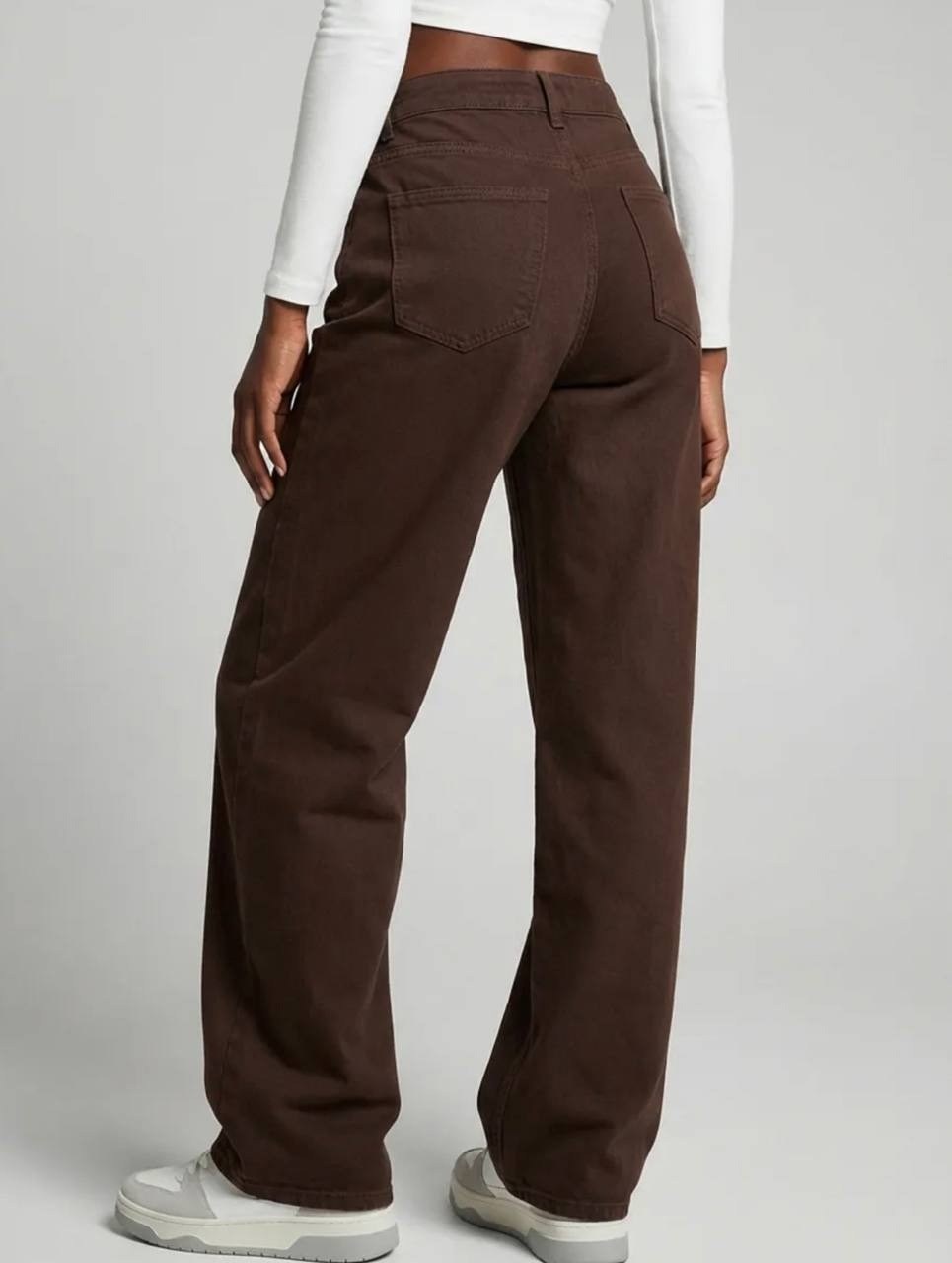коричневые джинсы женские,коричневые джинсы,джинсы широкие коричневые,широкие джинсы с высокой посадкой цвет: коричневый,женские широкие джинсы цвет коричневый