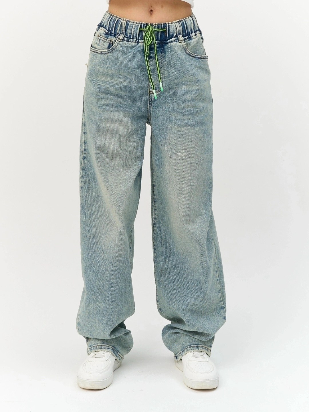 джинсы широкие,джинсы 3326 широкие рваный стиль с градиентом ofil,джинсы широкие женские,джинсы багги женские,широкие джинсы женские с высокой посадкой amazy wear