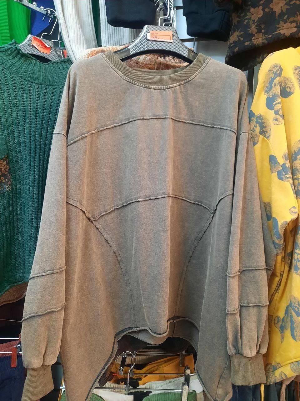 свитшот бохо с двойным низом moda-mo,модная толстовка,свитшот бохо с двойным низом moda-mo 369778679,свитшот женская,толстовка стильная