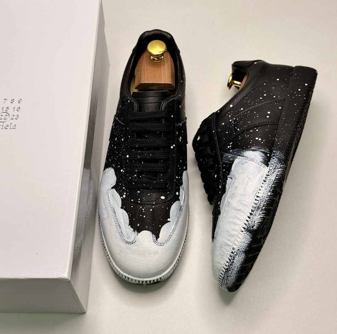 maison martin margiela paint splatter gat sneakers,,replica paint splatter sneaker maison margiela black,кроссовки maison margiela replica paint splatter,кроссовки maison margiela replica paint s