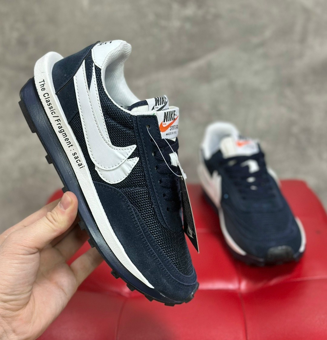кроссовки,sacai x nike ldv waffle,nike ld waffle sacai fragment blue,кроссовки nike,fragment design x sacai x nike ldwaffle