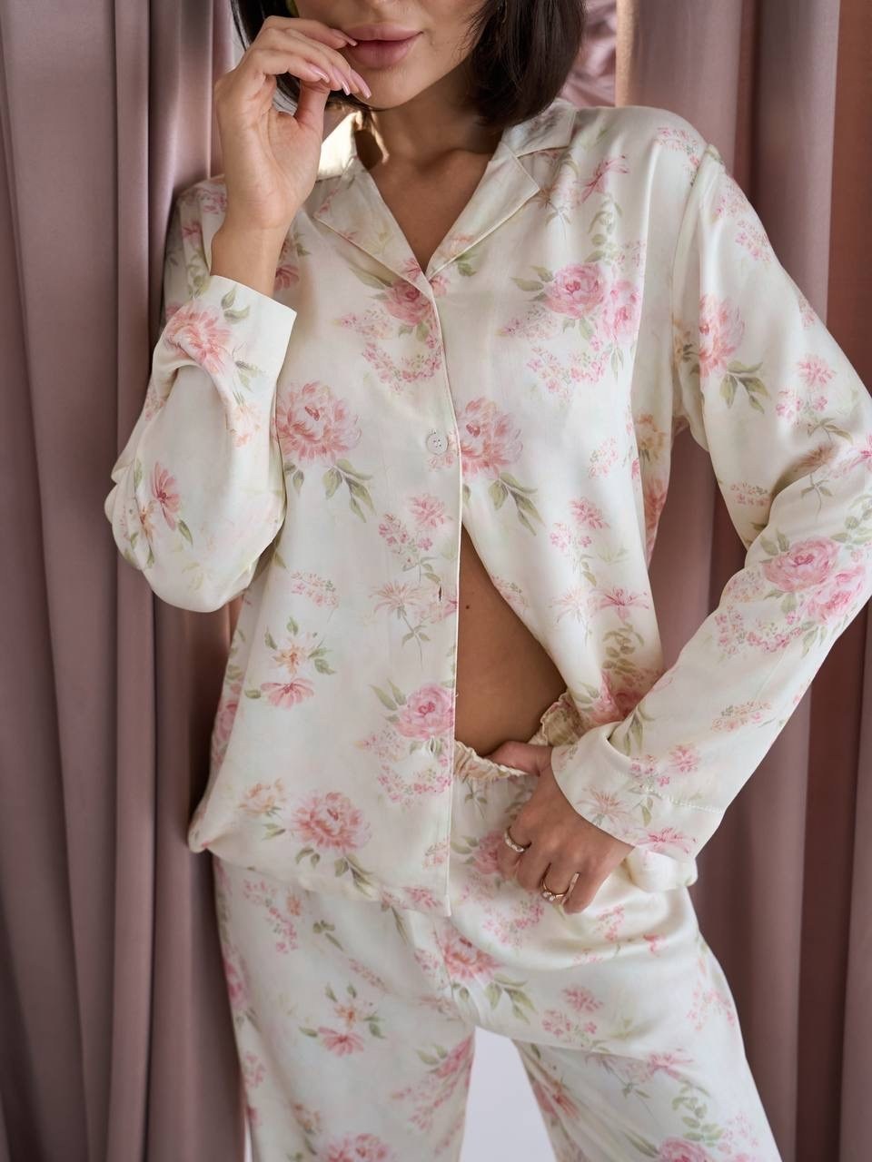 пижама женская атласная шелковая,шелковая пижама женская с брюками,женская пижама,пижамные костюмы,пижама для женщин