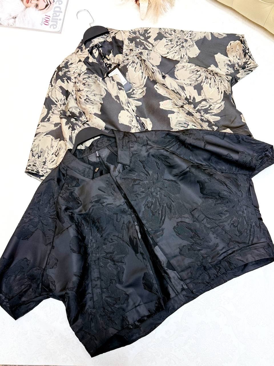 женская асимметричная блузка с цветочным принтом с рукавом 3/4,женская шифоновая блузка с длинными рукавами,блузка женская,женская шифоновая рубашка с длинным рукавом,шифоновая блузка