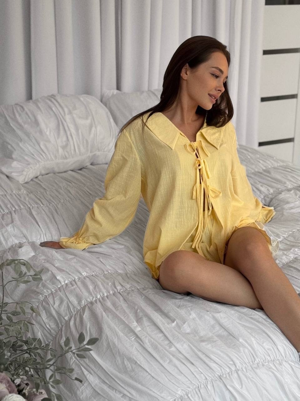 костюм с шортами,женский костюм,,костюм льняной с шортами и рубашкой