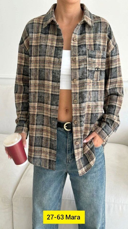 рубашка женская оверсайз в клетку,рубашка в клетку женская теплая оверсайз без кармана,рубашка в клетку женская,клетчатая рубашка женская теплая,пальто рубашка женское в клетку