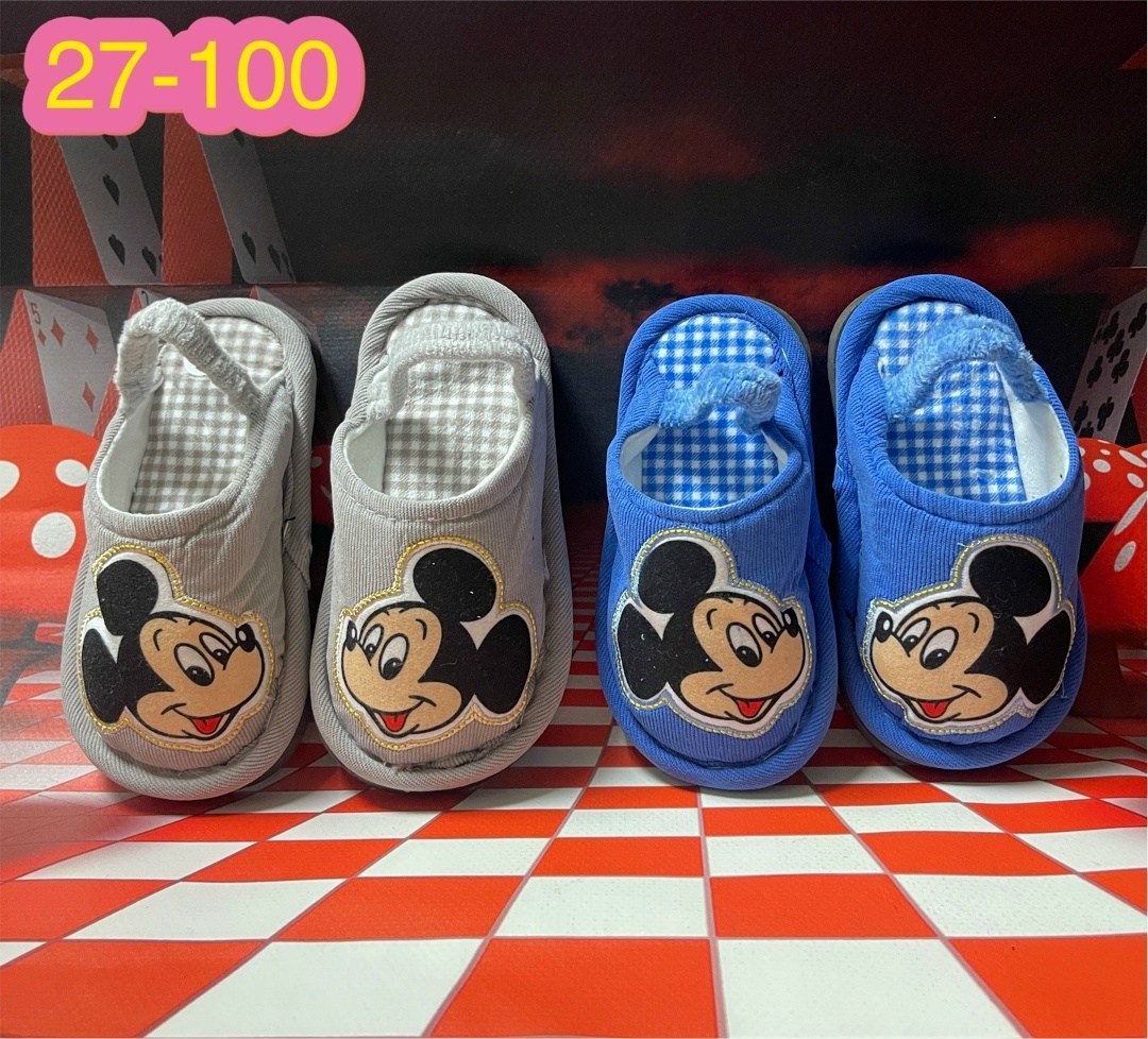 тапочки детские,тапочки для малышей микки маус,домашние тапочки для детей,тапочки для детей,тапочки микки маус детские