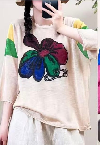 летние женские футболки,свитер с принтом,футболка женская из хлопка,женская футболка из хлопка и льна,летние футболки