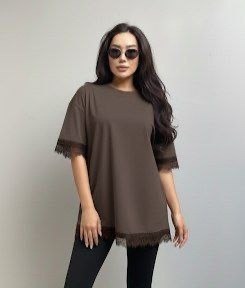 футболка с кружевами,футболки женская оверсайз,мода стиль,футболка с кружевом