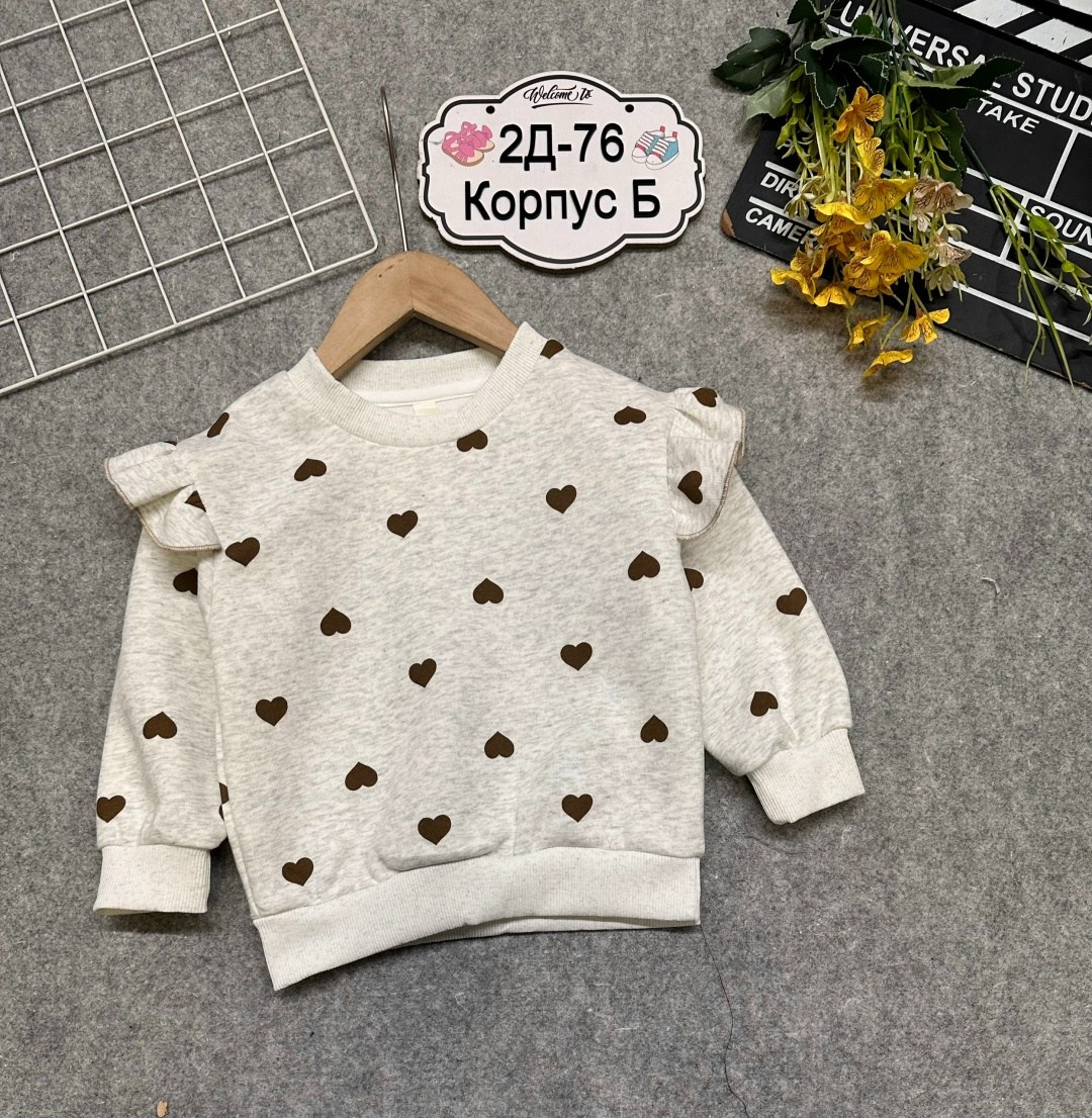 костюм для девочки свитшот и лосины little maven персиковый,кофта для девочек,одежда для девочек,комплект,комплект одежды