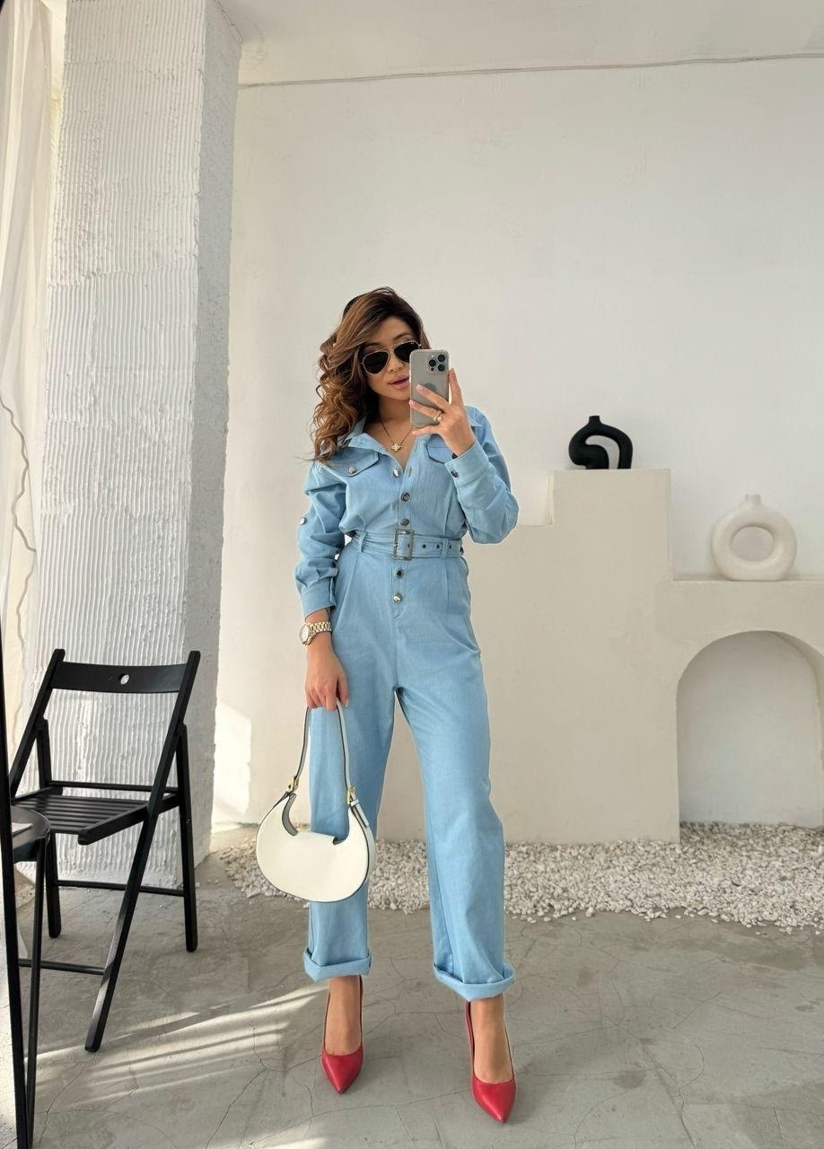 брючный комбинезон,женский джинсовый комбинезон,стильный комбинезон,джинсовый комбинезон,комбинезон брючный джинсовый