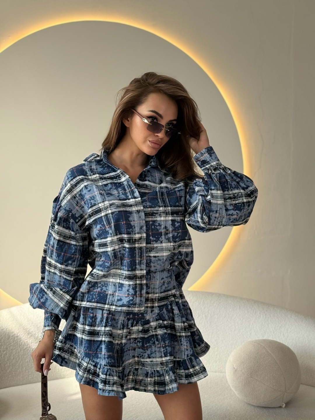 костюм с юбкой женский,костюм с юбкой и рубашкой,костюм с рубашкой и юбкой в клетку,костюм с юбкой в клетку,костюм с юбкой