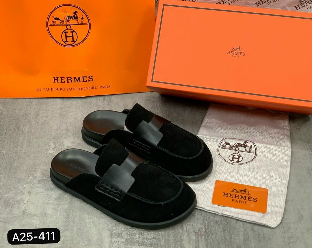 ,эрмес тапки,мюли замшевые, hermes,эрмес