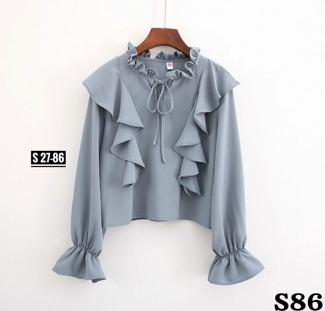 блузка с оборками,блузка модная,женская блузка,женская блуза,блуза с рюшами