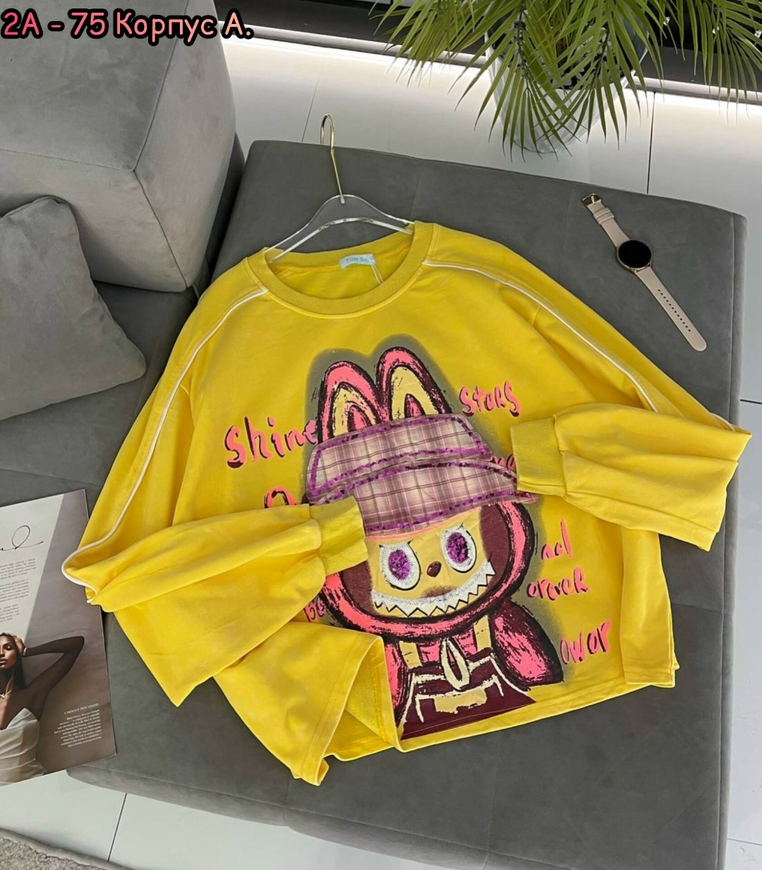 кофта женская,свитшот женский,свитшот и толстовка,свитшот толстовка оверсайз микки маус со стразами,кофта хб