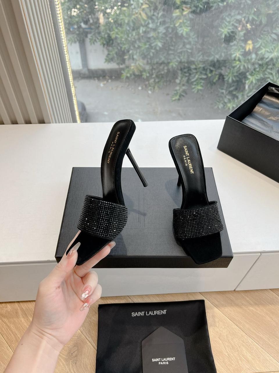 босоножки saint laurent,,мюли на каблуке,босоножки женские,каблуки женские