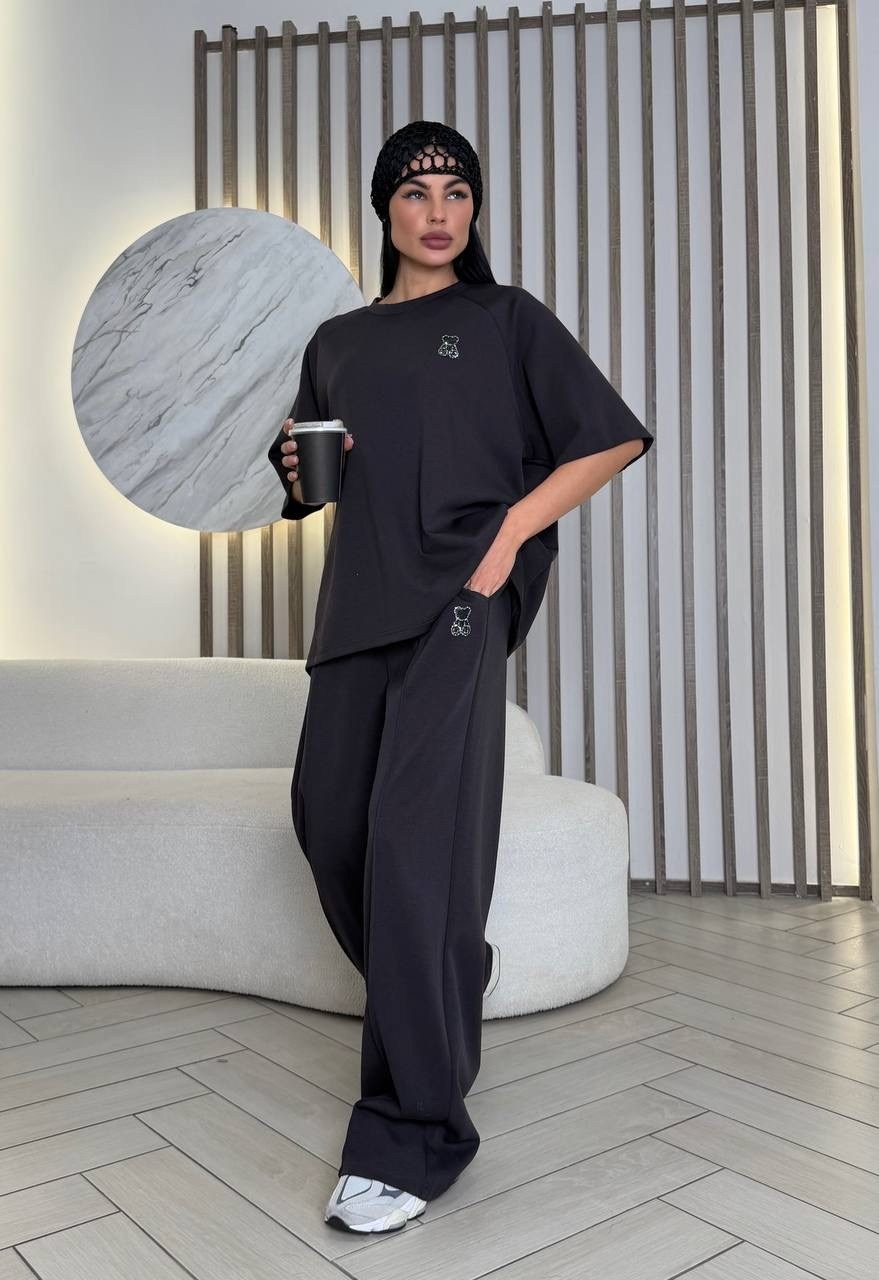 костюм оверсайз,женские костюмы,женский костюм оверсайз,спортивные костюмы оверсайз,свитшот и брюки