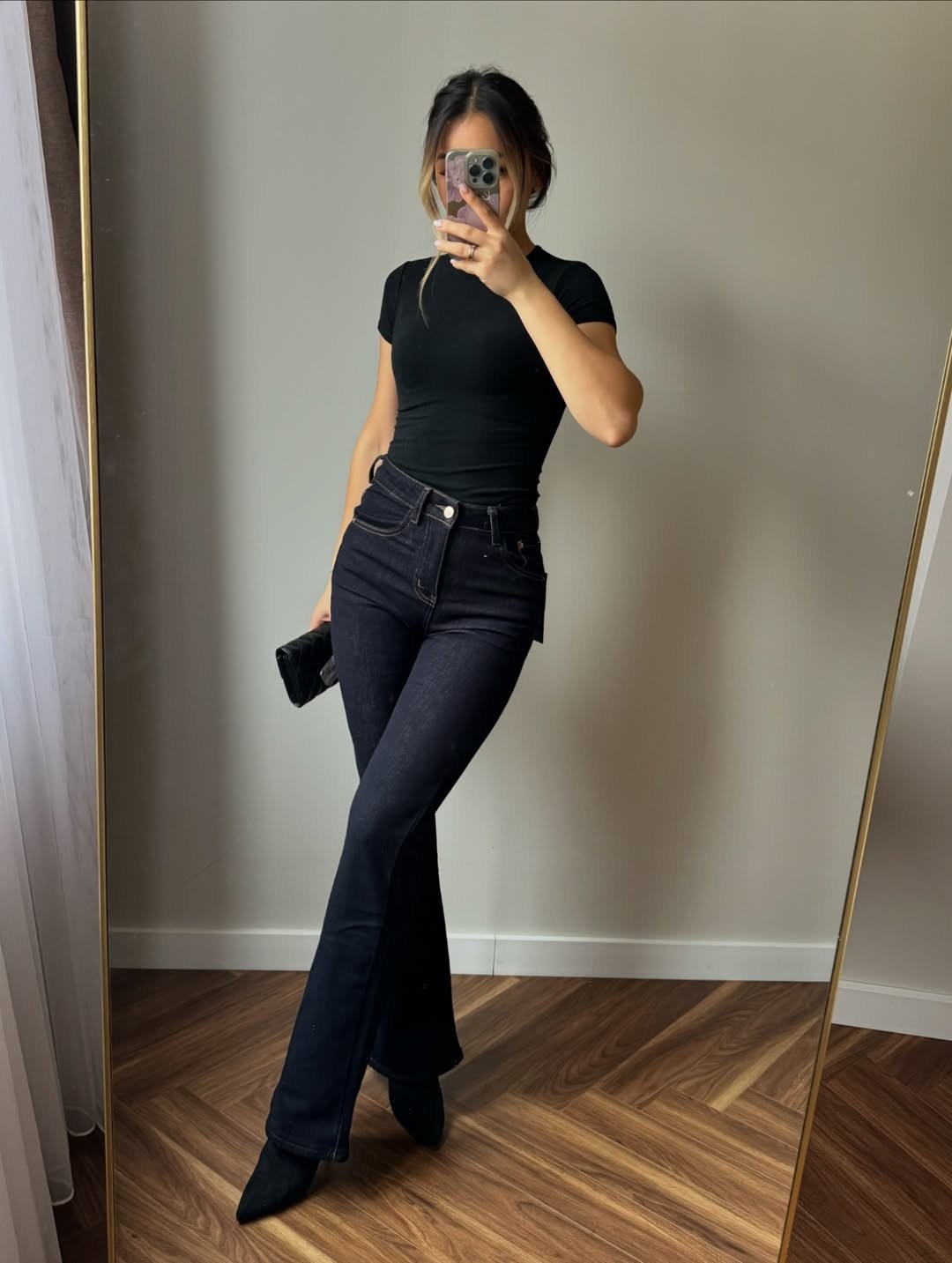 женские джинсы клеш,джинсы стиль,черные джинсы клеш,брюки клеш