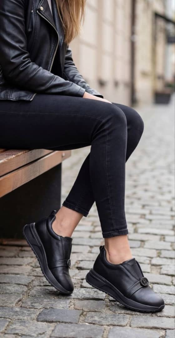 ,женская , повседневные,женские кожаные кроссовки, на липучках