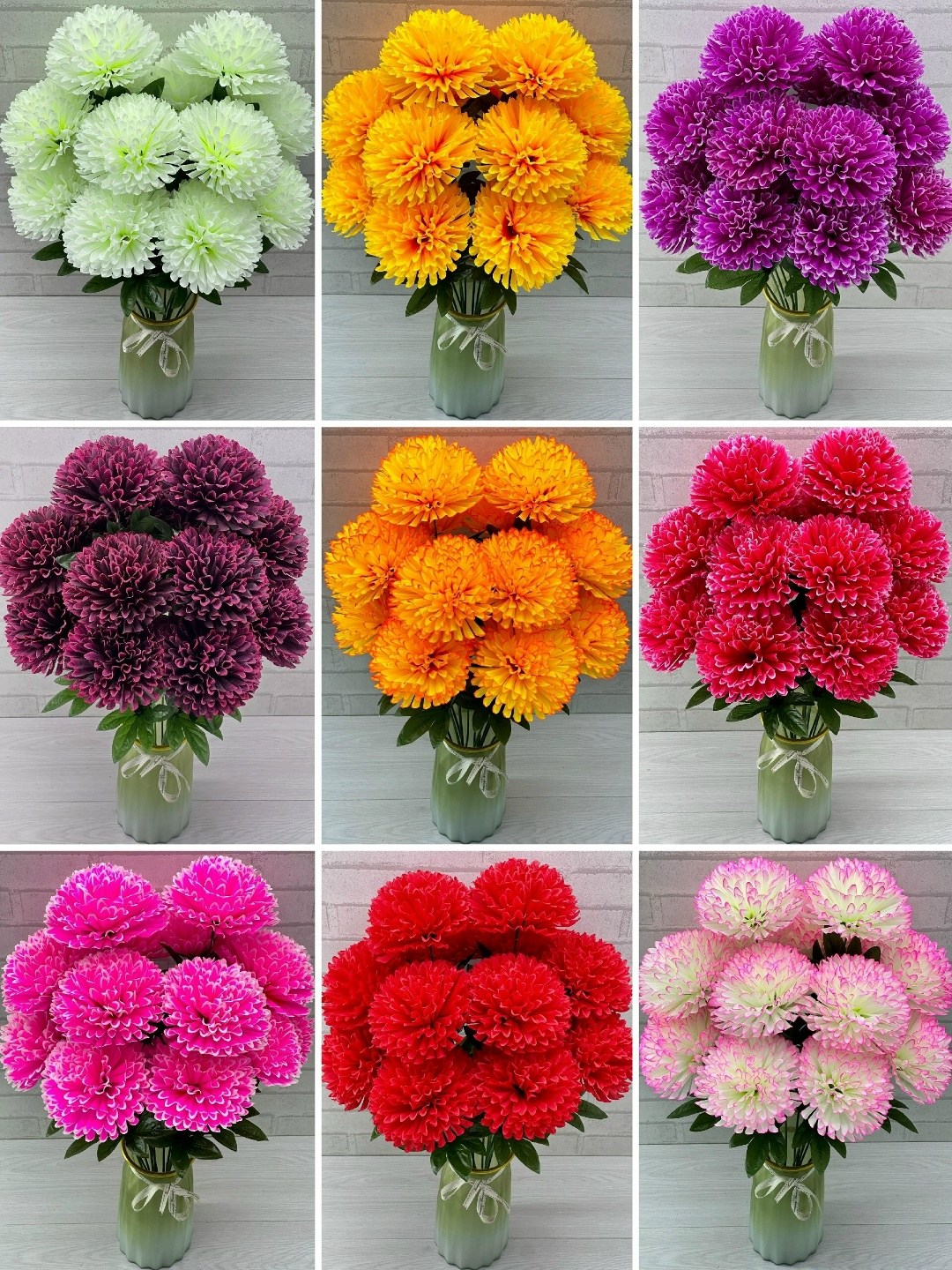 хризантемы искусственные,хризантемы букет,цветы искусственные хризантемы,астра балун микс,астра хризантелла