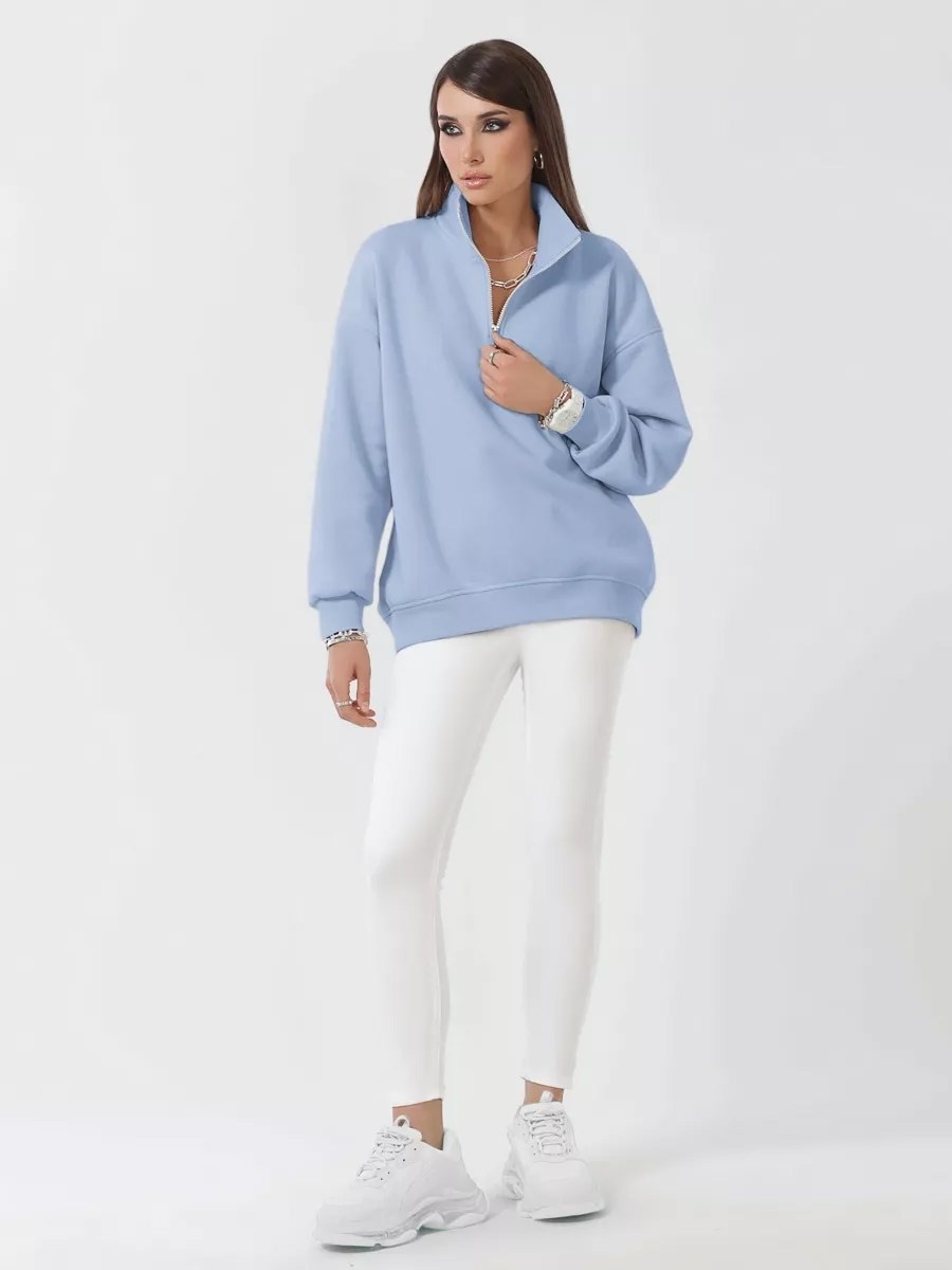 свитшот женская,голубой джемпер,cвитшот оверсайз,свитшот,женское толстовка