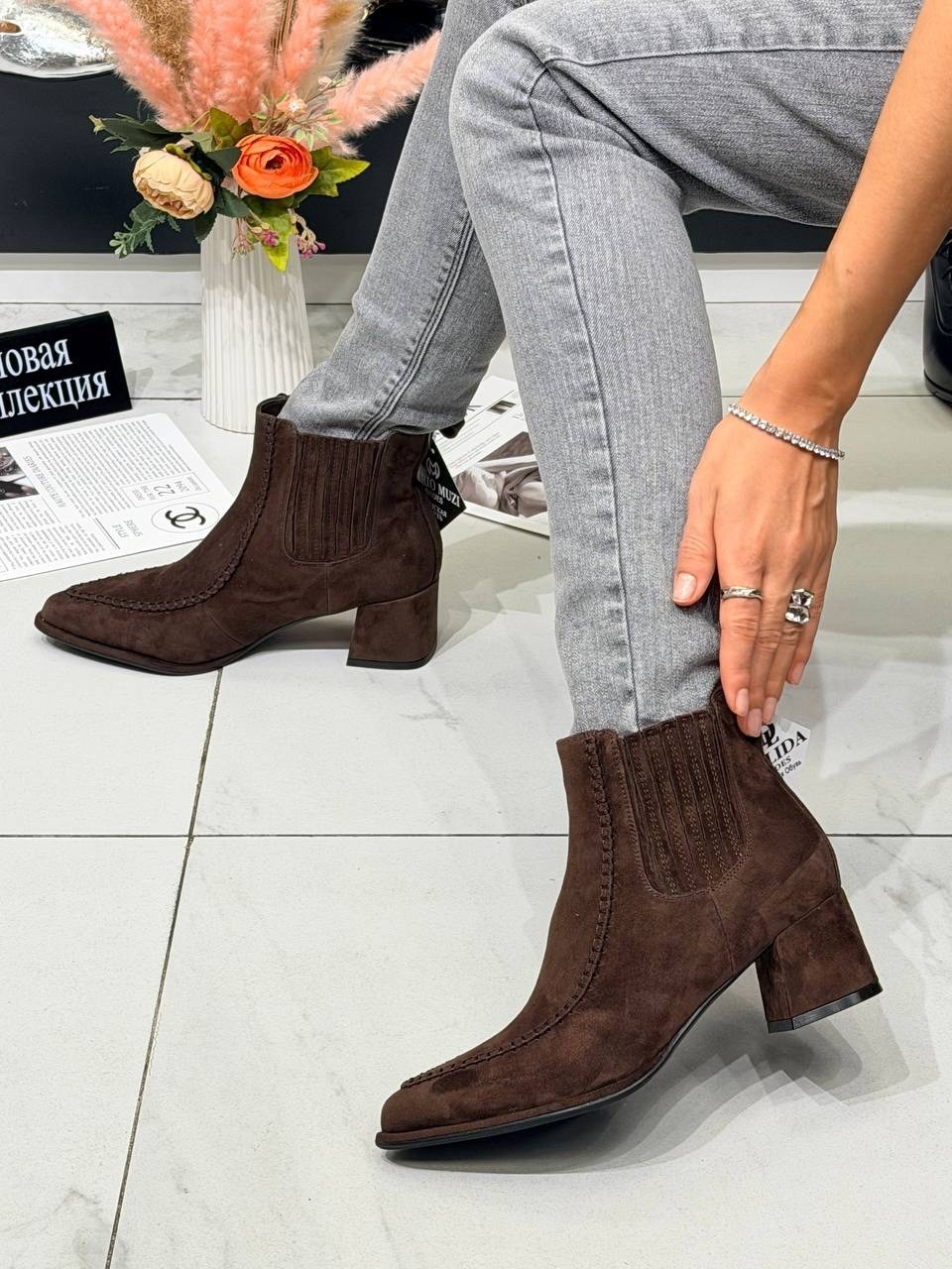 ,ботильоны казаки,ботильоны женские,женская ,женские сапоги весенние замшевые