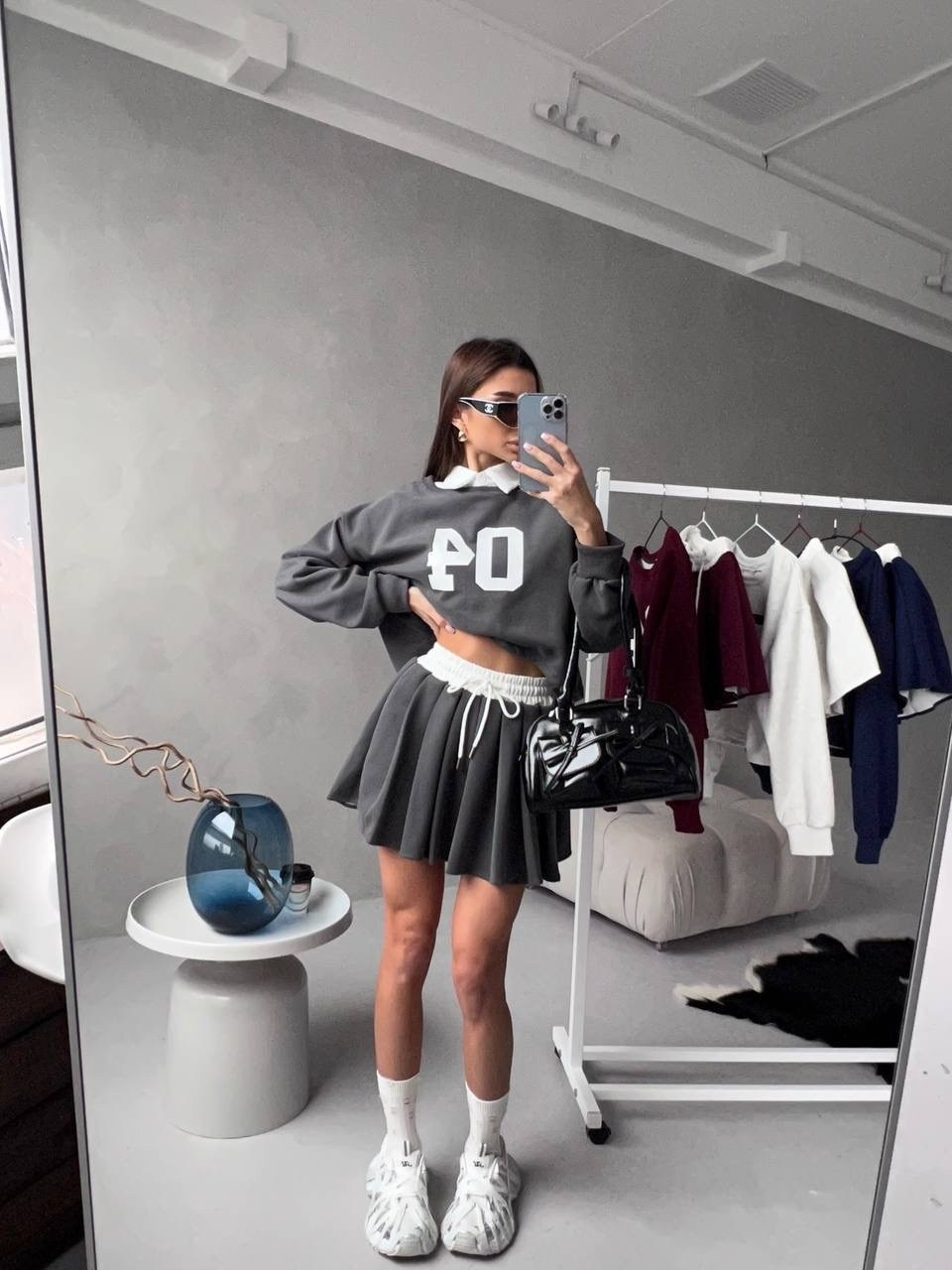 костюм юбка кофта,костюм: юбка и свитшот,костюм с юбкой,свитшот с юбкой,юбка и кофта