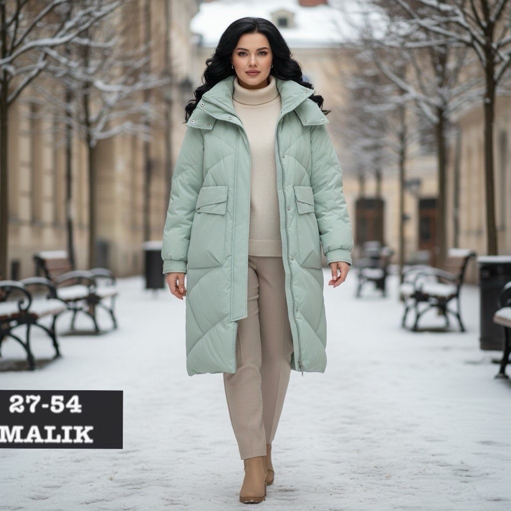 пальто twin tip 43809 зимнее серо-зеленое,пальто пуховик зимнее стеганое с капюшоном twin tip,пуховик женский,пальто зимнее,пальто пуховик зимнее стеганое с капюшоном twin tip серо-зеленое