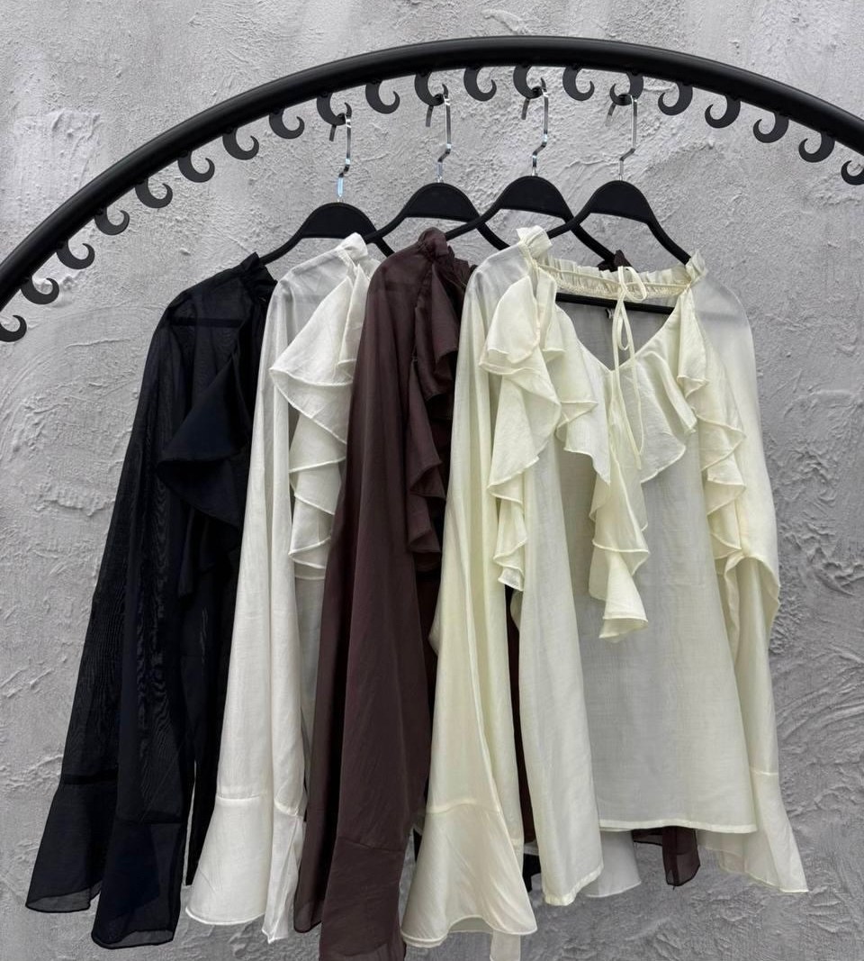 блузка с оборками,шифоновая рубашка с рюшами,женская блузка,блузка в стиле бохо,блузы женские